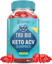 Justified Laboratories Tru Bio Keto ACV Gummies Advanced Formula 1000MG TruiBIo Keto Gummies Apple Cider Vinegar Geformuleerd met Granaatappel Beet Sap Poeder B12 Vegan Non GMO 60 Gummys