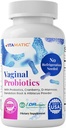 Probiotiques vaginaux Vitamatic 20 milliards pour les femmes pH Balance & Odor Control avec prébiotiques et probiotiques 60 capsules DR - Fabriqué avec canneberge, D-mannose, Hibisucs & Dandelion