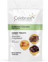 Vier vitamines Bariatrische Calcium Citroen Zachte Kauwen met Vitamine D3, 500mg, Suikervrije & Glutenvrije Calcium Citroen voor Bariatrische Patiënten, Sweet Treats, 90 Tellen