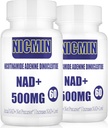 800MG Liposomale NAD+ met TMG 300MG, Actual NAD+ Supplement, Superior Absorptie Boost NAD Plus voor celenergie, gezonde veroudering en spierreparatie 120 capsules (verpakking van 2)