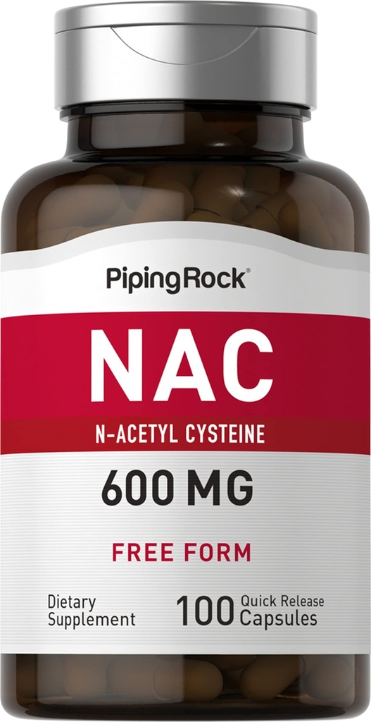 Piping Rock NAC Supplement N-Acetyl Cysteine 600mg 