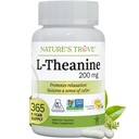 Nature's Trove L-Theanine 200mg Super Taille de Valeur - 365 Capsules végétariennes