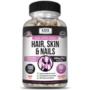 Kaya Naturals Hair Skin Nail Capsules BIOTIN Vitamine D Vitamine B-12 A Foliumzuur Ondersteuning, Hair Support Vitamine Supplement - 180 Tellen