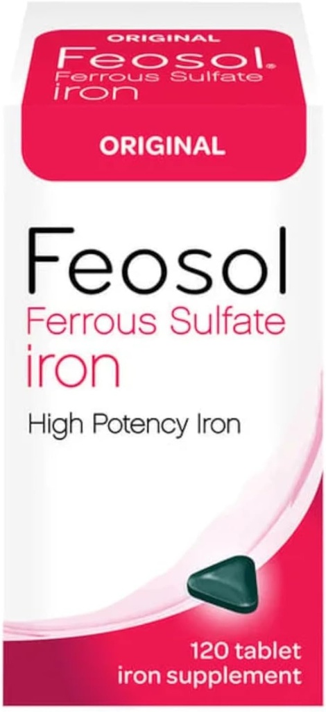 Feosol Original Ferrous Sulfate Iron Supplement , 120 CT (Pack of 3)