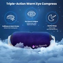 Steam Eye Mask Self-Heating Warm Compress voor droge ogen, snelle verlichting voor stenige, gezwollen gevoelige ogen - Moist Heat Mask voor slaap, 15 Pack