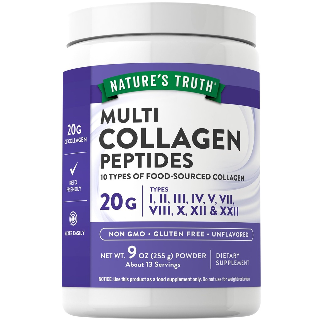 De waarheid van de natuur Multi Collageen Peptide Powder 
