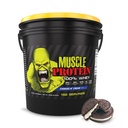 LABES COLOSSALES Muscle Whey Protéines Aromatisées Poudre de protéines, 25 000 mg Acides aminés/Serveur, Filtré à froid (Paquetage May Vary) (12 livres (Bucket), Cookies & Crème)