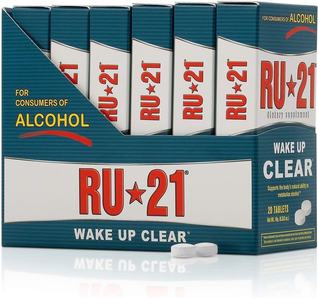 Le supplément pour quand vous voulez boire et aller au travail Le lendemain matin , Se sentir mieux après avoir célébré et soutenir votre foie , confiance pendant 23 ans , Fabriqué aux États-Unis (20-Pill x 6-Pack , 60 portions)