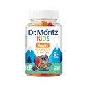 DR. MORITZ Kids Multivitamine Gummies 14 Essentiële Vitaminen Dagelijks Supplement voor Leeftijden 2+ Vitamine ACDE Vegetarische B6 B12 Zink Biotin Gummy Multivitaminen voor Kinderen- (60 Tel.)