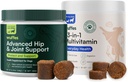 Wuffes Hip and Joint Supplément pour les grandes races et 23-en-1 Multivitamine Bundle