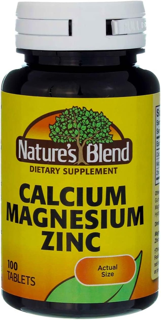 Nature's Blend Calcium Magnesium Zink, 100 tabletten (verpakking van 3)
