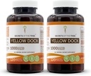 Secrets de la Tribe Yellow Dock 120 Capsules(2 pcs.), 1000 mg, Dock Jaune (Rumex Crispus) Racine séchée (2x120 Capsules)