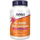 NOW Foods Supplements, C-1000 & Zink Immune, Seizoengebonden Ondersteuning Formule*, Antioxidant Protection*, 90 Veg Capsules