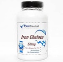 Chelate de fer 50mg // 200 Capsules // Pure // par Suppléments PureControl