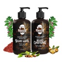 Perfecto Baardwas & baard Conditioner set met Argan en Jojoba olie - Versterkt en zacht - natuurlijke sandelhout geur