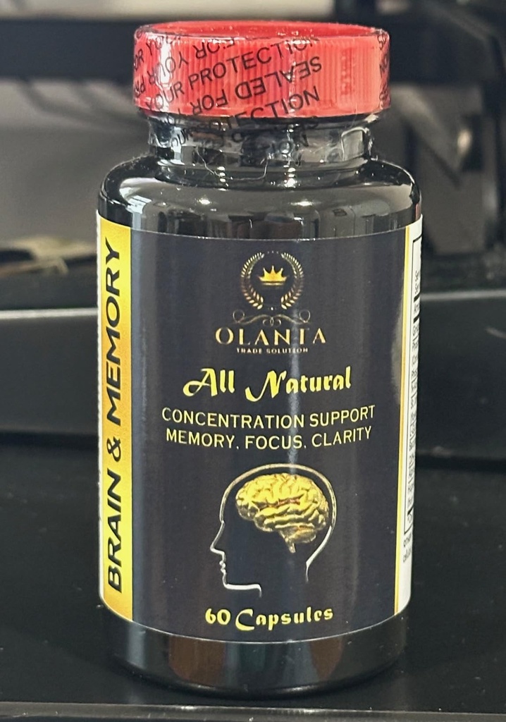 Suppléments Cerveau et Mémoire - Immune Support, Supplément Mémoire Support et Focus avec Ginkgo Biloba Suppléments, Soutiens Fonction Cerveau - 1 bouteille 60 Capsules