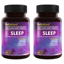 BioEmblem Natural Slaaphulp voor volwassenen met Melatonine, Valeriaanwortel, Suntheanine &amp; Meer 