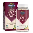 Garden of Life Herbals Supplément santé cardiaque avec folate, Bergamot, thé vert et vitamine E & K pour cholestérol, circulatoire et soutien de la pression artérielle, non-OGM, sans gluten, agrumes, 30 portions