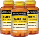 Mason Natural Water Pill met Kalium en Calcium - Ondersteunt Fluid Balance, helpt opblazen en zwelling, Natuurlijke Diuretische Supplement, 90 tabletten (verpakking van 3)
