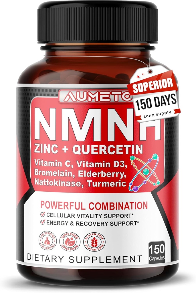 NMNH 600 mg met zink, quercetine, vitamine D3, vlierbessen & Nattokinase 