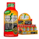 Vitamine Energy Focus+ Extra Strength Energy Shot Mango 12 Pack, 260mg Caféine naturelle, B-Vitamines, CoQ10, Acides aminés, Focus, Productivité et Clarté, Zéro sucre, Sans gluten, 1,93 fl oz