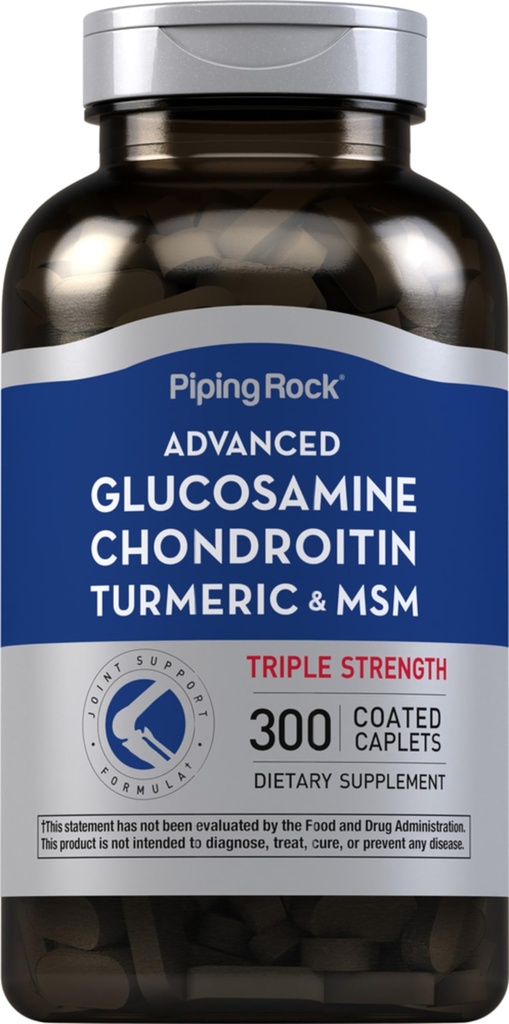 Piping Rock Glucosamine Chondroitin MSM Kurkuma 