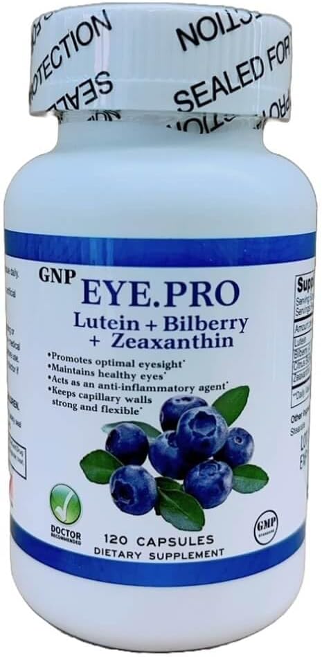 Oogpro-Luteïne, Billberry & Zeaxanthine (120 capsules)