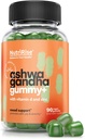 Nutririse hoge potentie Ashwagandha Gummies met vitamine D, zink, Ondersteunt natuurlijke ontspanning, Slaap & Immuniteit,