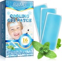 16 Vellen Koorts Patches voor kinderen - Hete Weer Koelende Gel Patches voor volwassenen - Hoofdpijn Patches - Voorhoofd Koorts Cool Pads