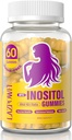 Gommies d'inositol avec Myo-Inositol & D-Chiro Inositol,Vitamine D3,Magnésium Glycinate & Zinc - Idéal rapport 40:1 - 30 jours d'approvisionnement 99