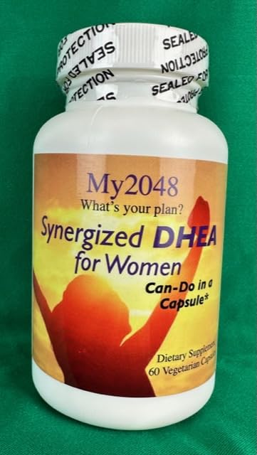 DHEA voor vrouwen Gesynergiseerd in Vegetarische Capsules, 60 Count, Hormonal Balance, Inclusief 15 mg DHEA, 50 mg Alpha-Lipoïnezuur, 50mg Chaste Tree Berry en 75 mg DIM Diindolylmethaan