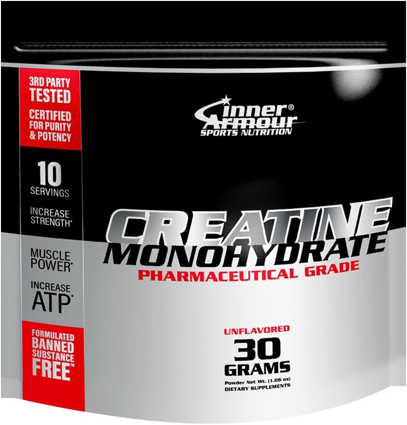 Gemicroniseerd Creatine Monohydraat poeder - Verhoog spierkracht & endurance - snelle oplossen, smaakvrij, Vegan Fitness Supplement, Keto vriendelijk - 30 gr of 10 porties