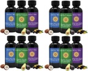 All-Natural Eetbare Oliën, Mini Oil Sampler set met Pure C60 ESS60, Immune Ondersteuning en Gezamenlijke Ondersteuning Supplement met Olijfolie, Avocado Olie & MCT Kokosolie, Set van 12, 2 Oz Elk
