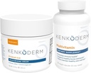 Kenkoderm Psoriasis Moisturizing Cream & Multivitamine Skin Care Bundle, Moisturizing Cream met Salicylzuur, 10 oz & Multivitamine met Omega 3 & Vitamine D, Immune Support Supplement, 120 Capsules