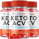 rize labs - RapidFit Keto ACV Gummies voor geavanceerde gewichtsverlies met Apple Cider Vinegar supplement helpt bij het verminderen van buikvet voor extra sterkte (180 Gummies)