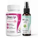 NutraBlast Boorzuur Vaginale Zetpillen 600mg (30 tellingen) w/Intimist Essential Oils Blend Spray (2 fl oz)
