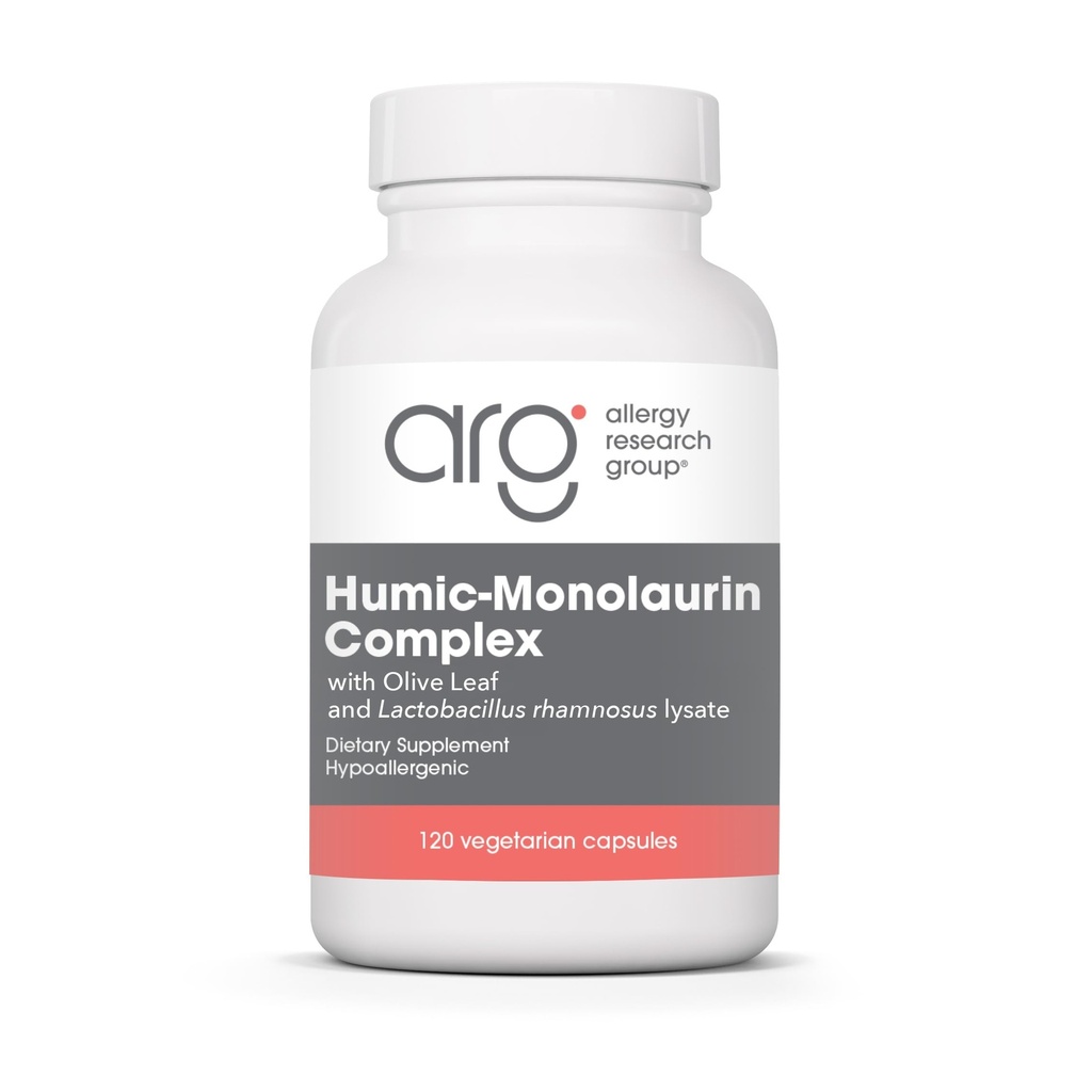 Allergy Research Group Humic-Monolaurin Complex - Immuun System Support, Humic Acid Supplementen, met Olive Leaf, Vegetarische Capsules - 120 Tellen