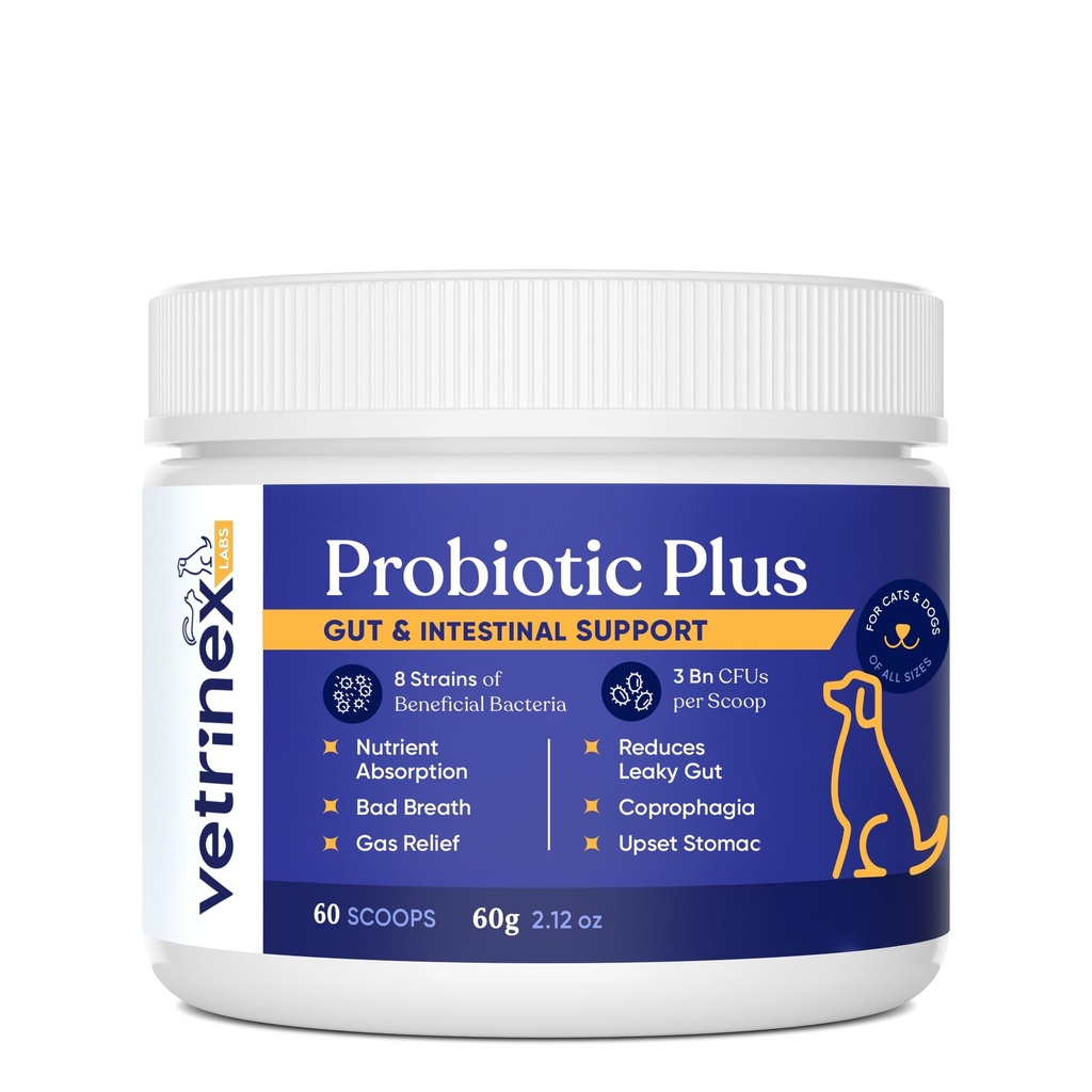 Probiotica - Coprophagia behandeling voor honden - Stop en voorkom hond van het eten van poep - Geen ontlasting eten, deterrent en preventie - Probiotica poeder voor katten, honden & Puppies