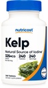 Nutricost Kelp tabletten, 325 mcg jodine, 240 tabletten - Non-GMO, Glutenvrij