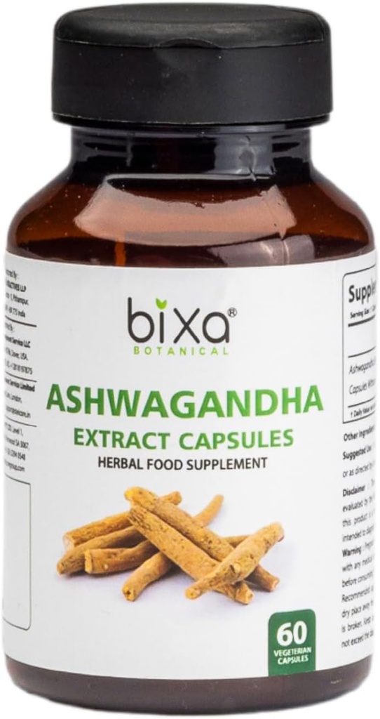 bixa BOTANIC Ashwagandha Extract (Withania Somnifera Root)  (60 Aantal (verpakking 1))