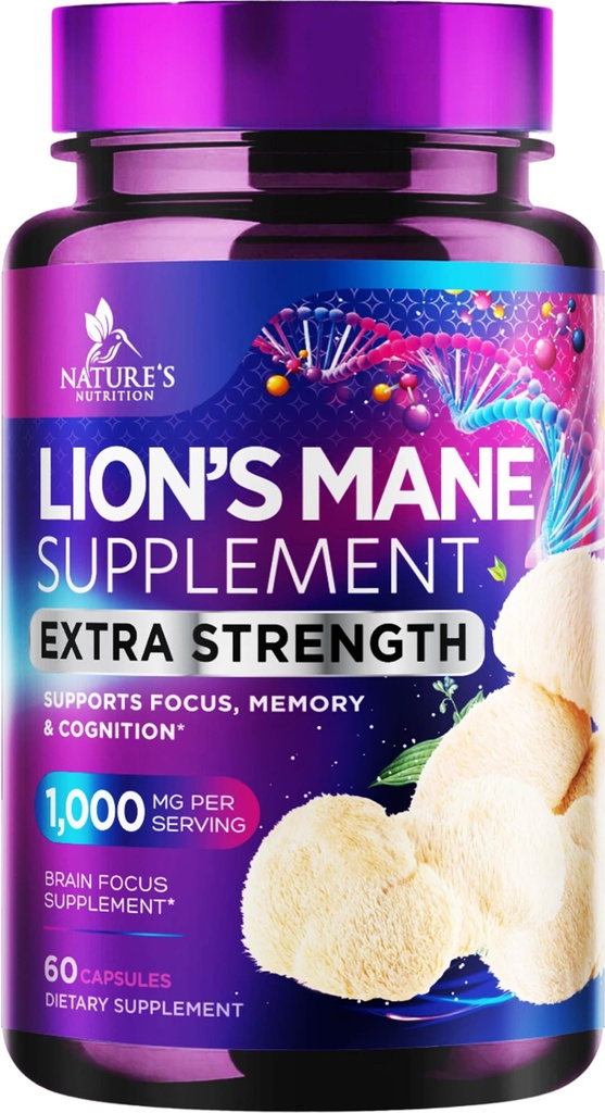 Lions Mane Mushroom Capsules 10.000mg - Lion