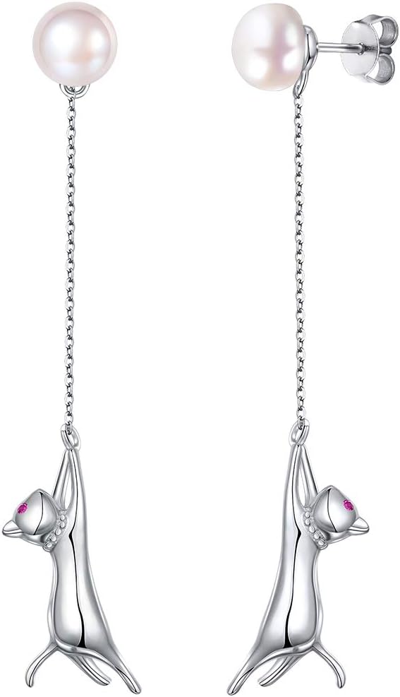 SILVERCUTE 925 Sterling zilveren oorbellen voor vrouwen,Zilver Cat/Dinosaurus/Devil Horn/Leaf/Snake/Skeleton Diverse Stud oorbellen of oorboeien