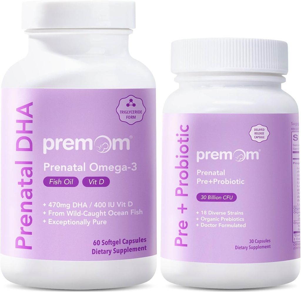 Premium prenatale pre- en probiotica + prenatale DHA visolie