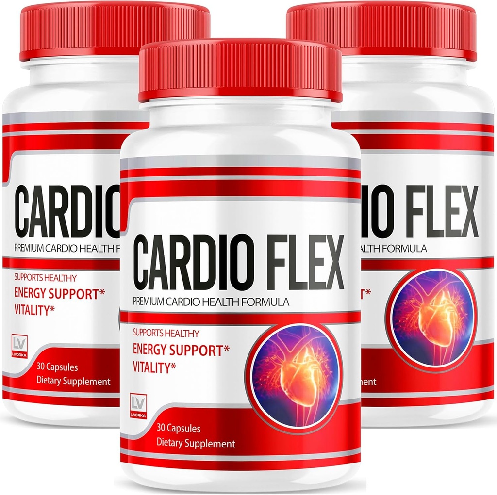 LIVORKA 3 verpakkingen - Cardio Flex Pillen, Cardio Flex Capsules, Flex Capsules, Cardio Flex Capsules, Cardio Flex, Pillen Cardio Flex, 30 capsules per fles gedurende 90 dagen