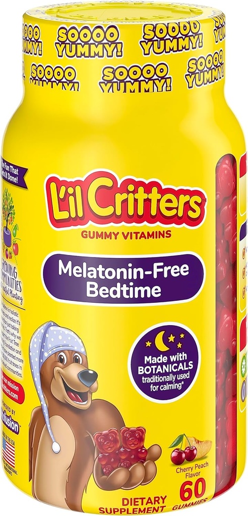 L’il Critters Melatonin-Free Bedtime Dietary Supplement for Kids, 60 Gummies