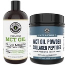 Left Coast Performance 32oz Premium MCT Oil en 16oz Unflavored MCT + Collageen Powder