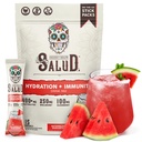 Salud 2-in-1 Hydration and Immunity Electrolytes Powder, Watermeloen Margarita - 15 Servers, Agua Fresca Drink Mix, Vlierbes, Dairy & Soy Free, Non-GMO, Glutenvrij, Veganistisch, Lage Calorie, 1G Suiker