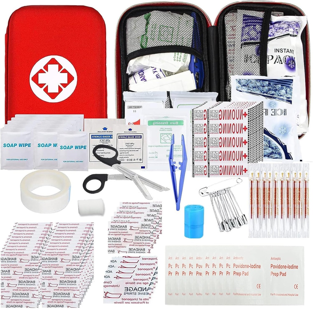 Auto Eerste Hulp Kits 275Pcs Survival Gear Huis Reisgrootte Kleine Nood Kit Tactical Wandelen EVA Camping Essentials Rugzak Sport Office Boot Dringend ongeval