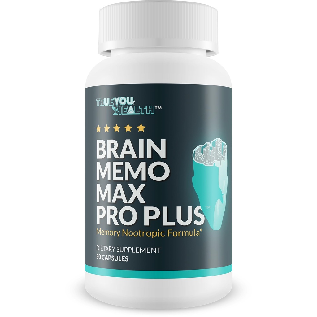 Brain Memo Max Pro Plus - Top Geheugen & Hersen Memo Max Pro Supplement - Ondersteuning Verbeterde Geheugen & Mental Acuity - Hulp Natuurlijke Hersenfunctie - Ondersteuning Focus, Mentale Herstel, & Energie