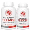 Silver Fern Gut Rehab Kit - 30 Day Supply - Cleanse Daily (1 Bottle = 120 Capsules) & Ultimate Probiotic (1 Bottle = 60 Capsules) - Immunoglobulinen & Spore Forming Probiotica